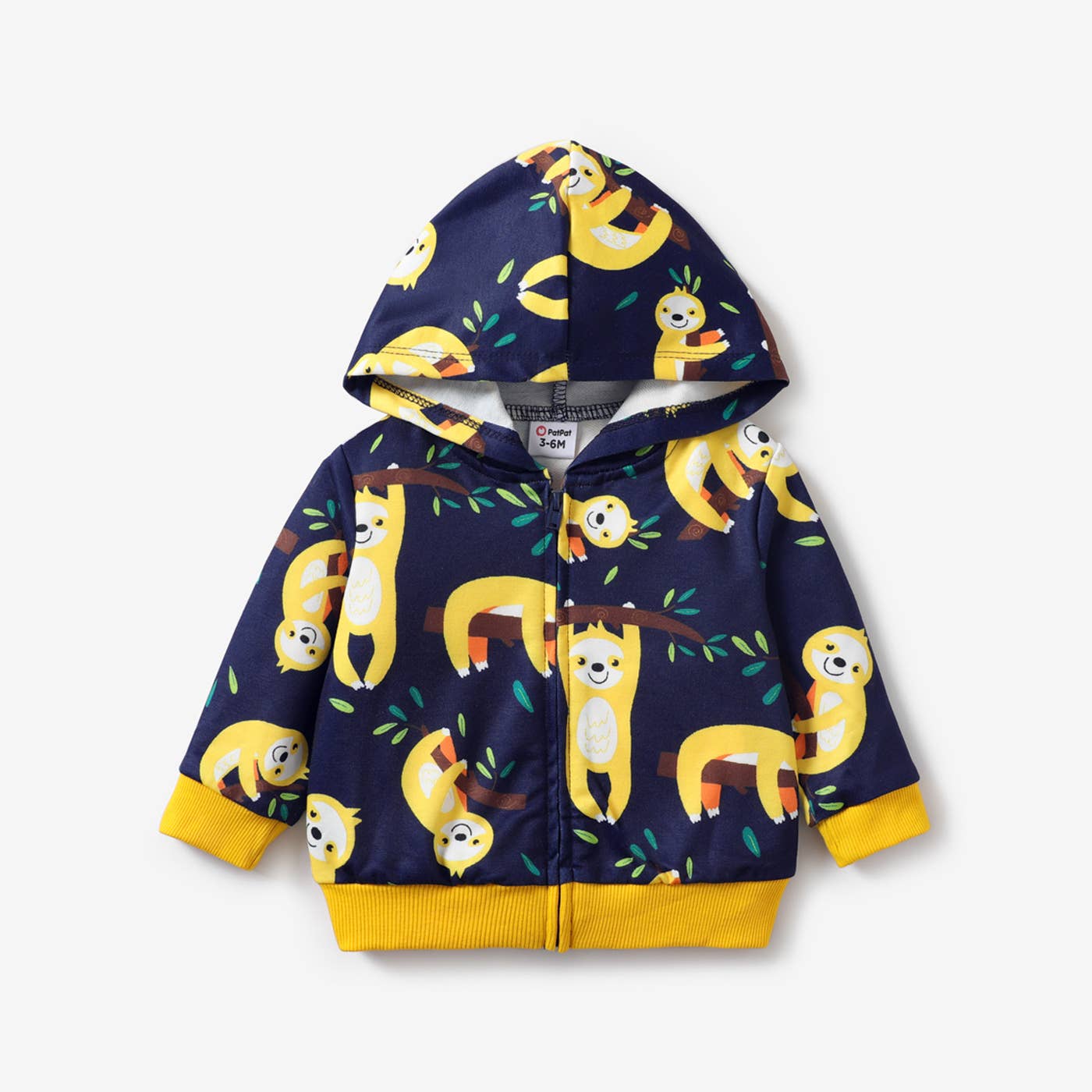 Baby Boy Animal Zipper Long Sleeve Zipper Coat