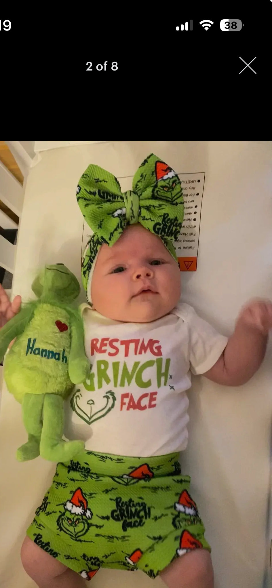 Grinch Baby Bummies