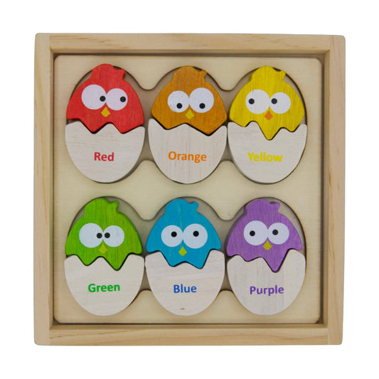 Color 'N Eggs - Bilingual Matching Puzzle