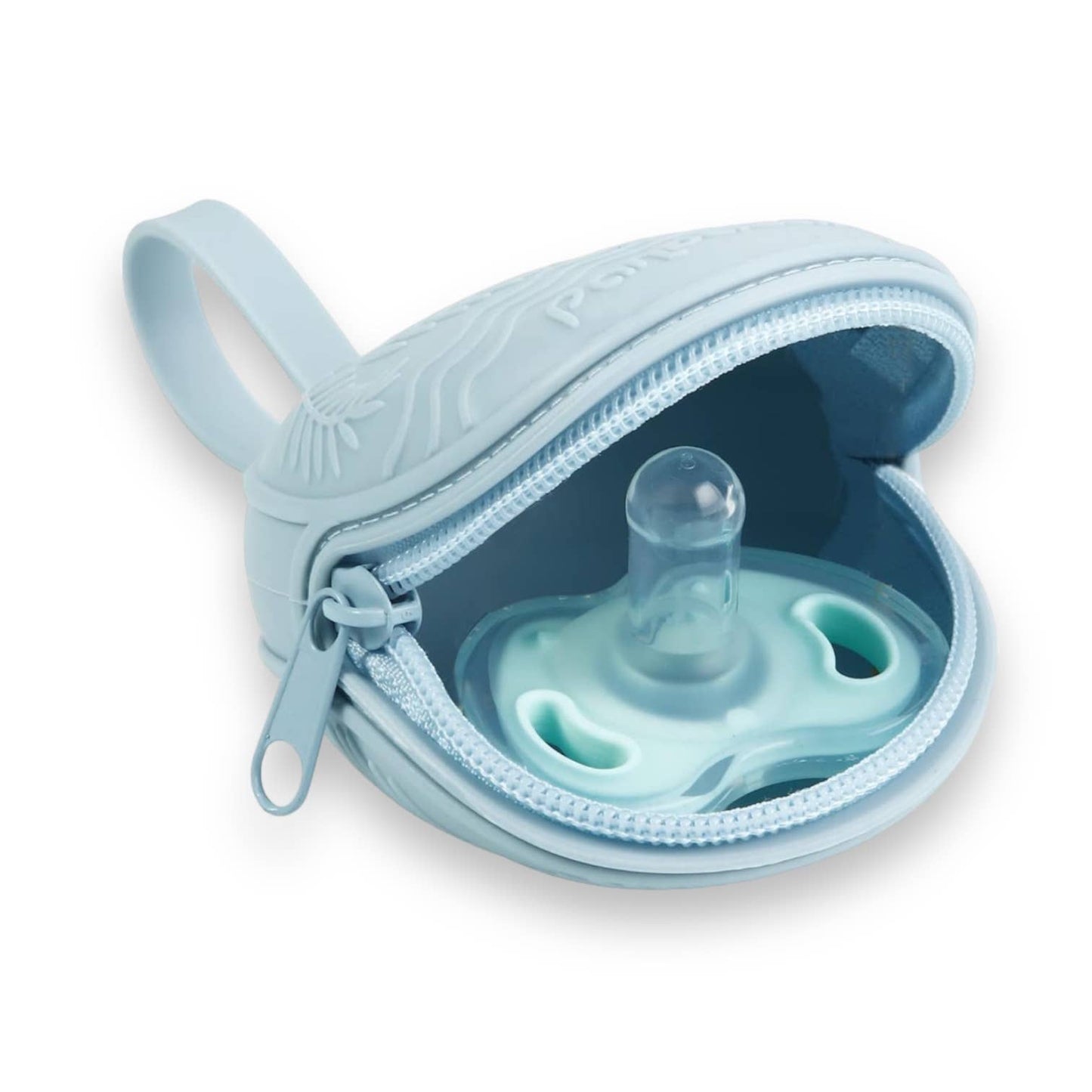 Silicone Pacifier Storage Case/Binky Holder with Zip Top