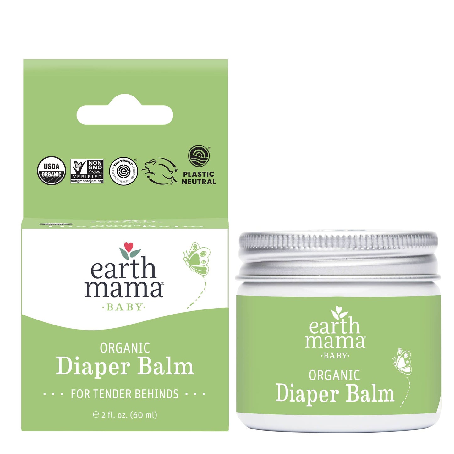 Organic Diaper Balm: 4oz